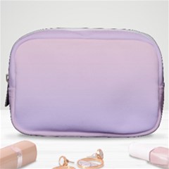 Pale Pink To Pale Violet Linear Gradient Make Up Pouch (small) by GradientsOmbre