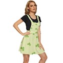 green leaves pattern Apron Dress View3