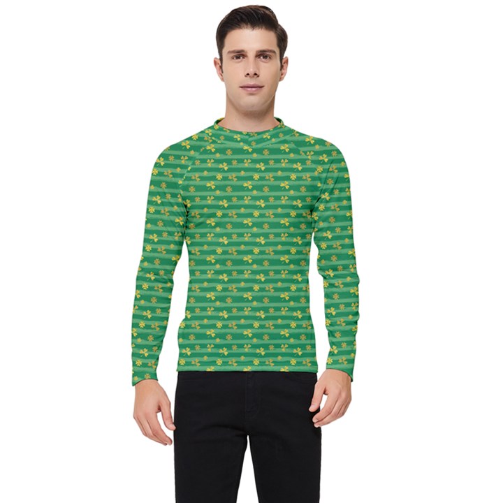 Golden Leaves Men s Long Sleeve Rash Guard