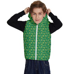 Golden Leaves Kids  Stylish Hooded Puffer Vest by designsbymallika