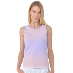 Pale Pink To Pale Violet Bilinear Gradient Women s Basketball Tank Top by GradientsOmbre