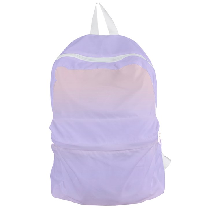 Pale Pink To Pale Violet Bilinear Gradient Foldable Lightweight Backpack