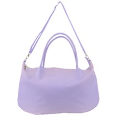 Pale Pink To Pale Violet Bilinear Gradient Removable Strap Handbag by GradientsOmbre