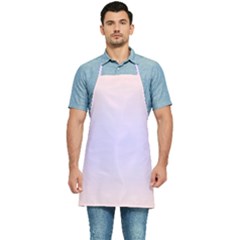 Pale Pink To Pale Violet Bilinear Gradient Kitchen Apron by GradientsOmbre