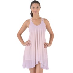 Pale Violet To Pale Pink Bilinear Gradient Show Some Back Chiffon Dress by GradientsOmbre