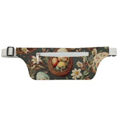 Charming Seamless Pattern Vintage Easter Floral Motif Active Waist Bag by dflcprintsclothing