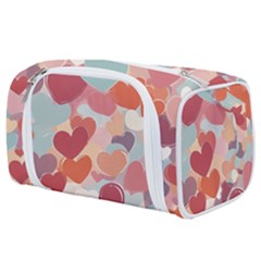 Valentines Day Hearts Romance Love Toiletries Pouch by Posterlux