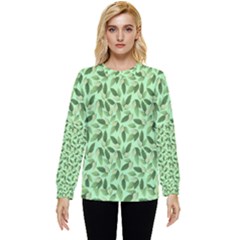 Leaves Pattern Texture Seamless Hidden Pocket Sweatshirt by Hannah976