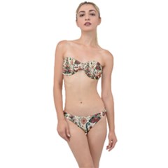 Christmas Tree Snow Classic Bandeau Bikini Set by Bedest