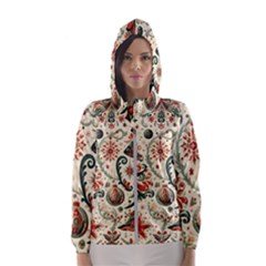 Christmas Tree Snow Women s Hooded Windbreaker by Bedest