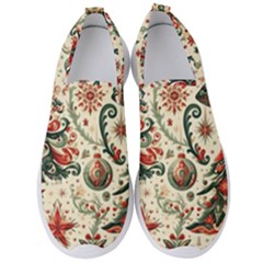 Christmas Tree Snow Men s Slip On Sneakers by Bedest