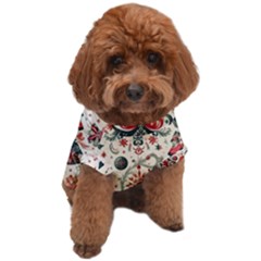 Christmas Tree Snow Dog T-shirt by Bedest