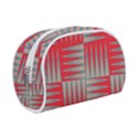 Zigzag Pattern Chevron Red Make Up Case (Small) View1