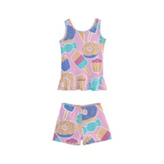 Ice Cream Donut Sweets Candie Kids  Boyleg Swimsuit by Apenda