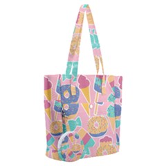 Ice Cream Donut Sweets Candie Everyday Shoulder Bag With Pouch Bag by Apenda