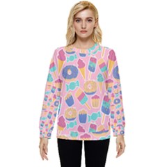 Ice Cream Donut Sweets Candie Hidden Pocket Sweatshirt by Apenda