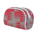 Zigzag Pattern Chevron Red Make Up Case (Small) View2