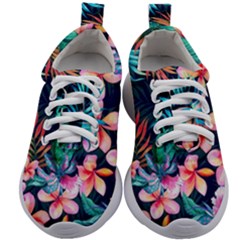 Hawaiian Flowers Hawaii Kids Athletic Shoes by Cemarart