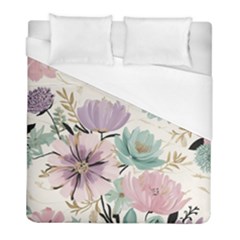 Flowers Pattern Floral Duvet Cover (full/ Double Size) by Sabxi