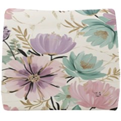 Flowers Pattern Floral Seat Cushion by Sabxi