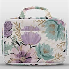 Flowers Pattern Floral Travel Toiletry Bag With Hanging Hook by Sabxi