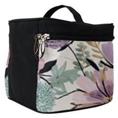 Flowers Pattern Floral Make Up Travel Bag (small) by Sabxi