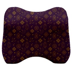 Moon Stars Pattern Velour Head Support Cushion by Sabxi