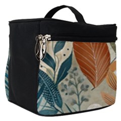 Leaves Pattern Flora Make Up Travel Bag (small) by Sabxi