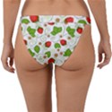 Strawberry Fruit Pattern Leaves Band Bikini Bottoms View2