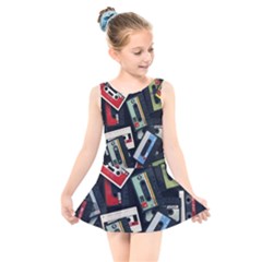 Abstract Case Kids  Skater Dress Swimsuit by kyorashop23