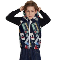 Abstract Case Kids  Stylish Hooded Puffer Vest by kyorashop23