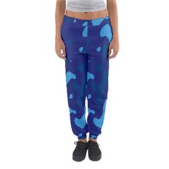 Blue Camouflage Pattern Women s Jogger Sweatpants by kyorashop23