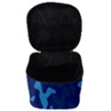 Blue Camouflage Pattern Make Up Travel Bag (Small) View3