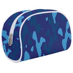 Blue Camouflage Pattern Make Up Case (medium) by kyorashop23