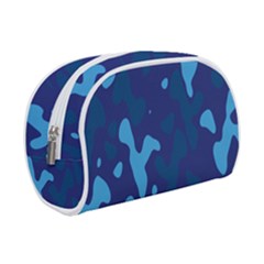 Blue Camouflage Pattern Make Up Case (small) by kyorashop23