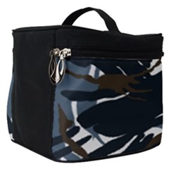 Blue Winter Camouflage, Military Camouflage Make Up Travel Bag (small) by kyorashop23