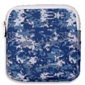 Blue, Camouflage, Cool, Navy, New, Pattern Mini Square Pouch View1