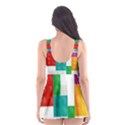 Colorful Bricks, Bricks, Colorful Skater Dress Swimsuit View2