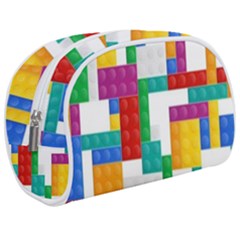 Colorful Bricks, Bricks, Colorful Make Up Case (medium) by kyorashop23