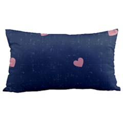 Corazones, Blue, Pattern 12 x20  Lumbar Throw Cushion Case (two Sides) by kyorashop23