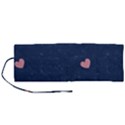 Corazones, Blue, Pattern Roll Up Canvas Pencil Holder (M) View1