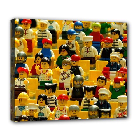 Lego People, Games Deluxe Canvas 24  X 20  (stretched) by kyorashop23