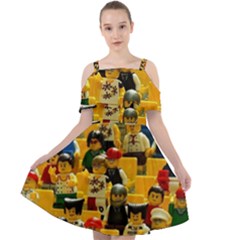 Lego People, Games Cut Out Shoulders Dress by kyorashop23