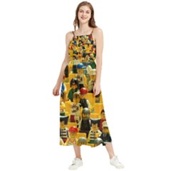 Lego People, Games Boho Sleeveless Summer Dress by kyorashop23