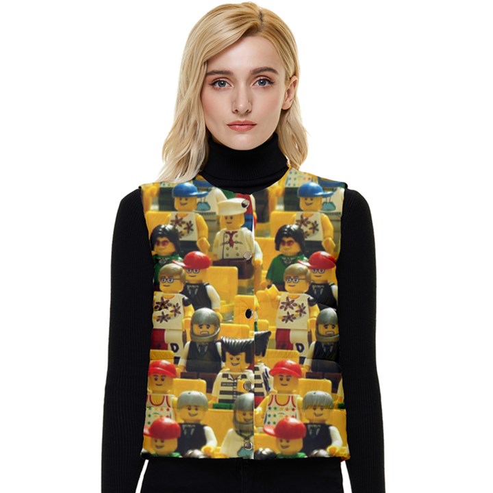 Lego People, Games Women s Button Up Puffer Vest