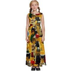 Lego People, Games Kids  Satin Sleeveless Maxi Dress by kyorashop23