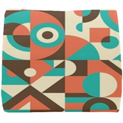 Retro Colorful Background, Retro Abstraction Seat Cushion by kyorashop23