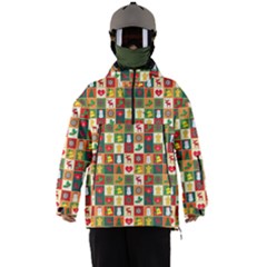 Template Christmas Pattern Men s Ski And Snowboard Waterproof Breathable Jacket by Proyonanggan