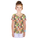 Template Christmas Pattern Kids  One Piece T-Shirt View1