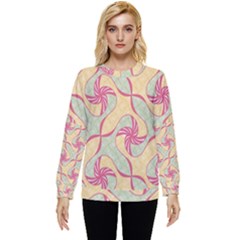 Abstract Pattern Design Scrapbooking Hidden Pocket Sweatshirt by Paksenen